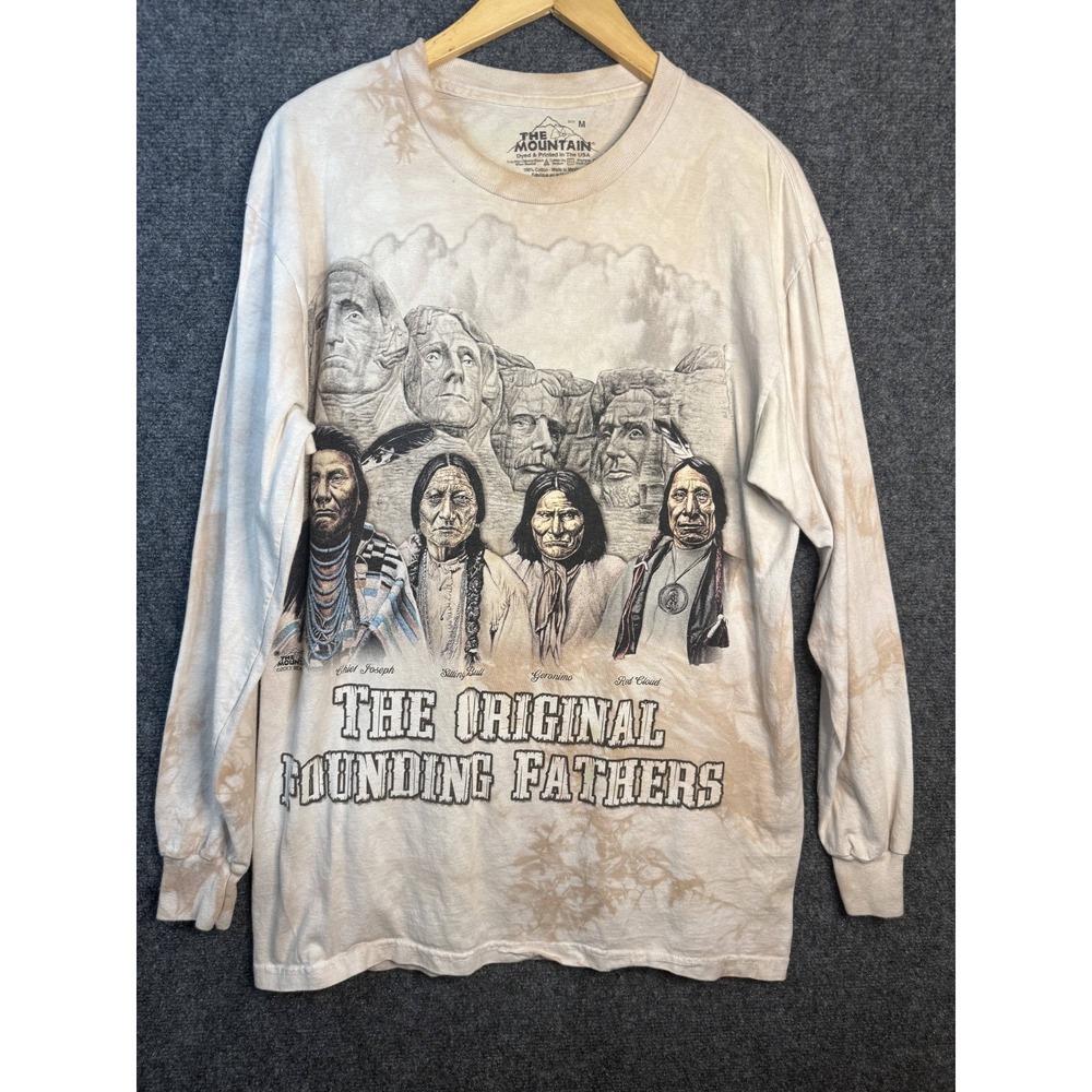 The Mountain The Original Founding Fathers Graphic Tee Men's Medium Long Sleeve